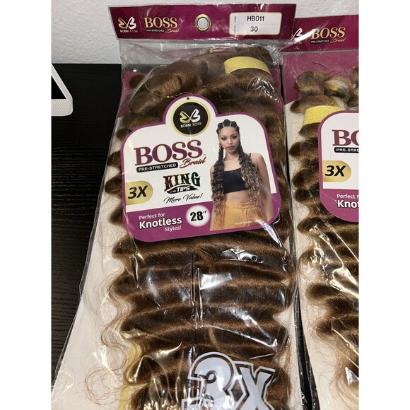 Set Of 8 Bomba Dreadlocks Faux Locs Soul & Bobbi Boss Braid King Tip 3X knotless main image 7